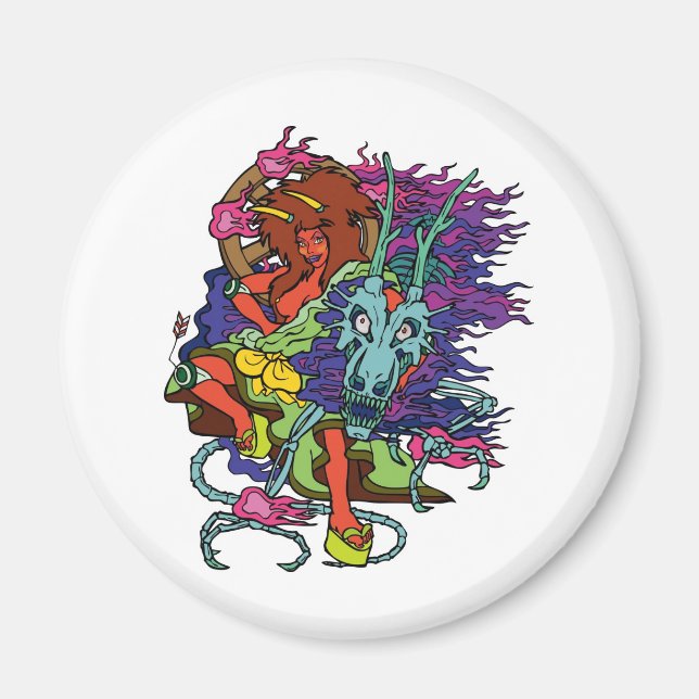 Hannya Wrestler Magnet (Vorne)