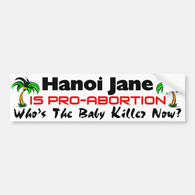 Hanoi Jane Autoaufkleber (Vorne)