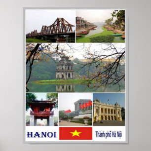 Hanoi - Mosaik - Vietnam - Poster