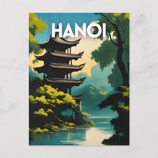 Hanoi Postkarte (Vorderseite)