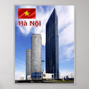 Hanoi - Sehenswürdigkeit Tower - Vietnam - Poster