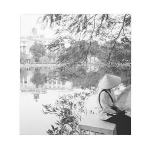 Hanoi Vietnam, Blick auf den Hoan-Kiem-See (NR) Notizblock
