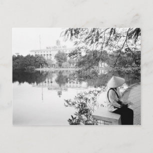 Hanoi Vietnam, Blick auf den Hoan-Kiem-See (NR) Postkarte