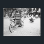 Hanoi Vietnam, Cyclo in Old Hanoi Postkarte<br><div class="desc">COPYRIGHT Walter Bibikow / SuperStock.com | AS38 WBI0012.jpg | Hanoi Vietnam, Cyclo in Old Hanoi</div>