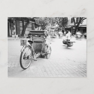 Hanoi Vietnam, Cyclo in Old Hanoi Postkarte