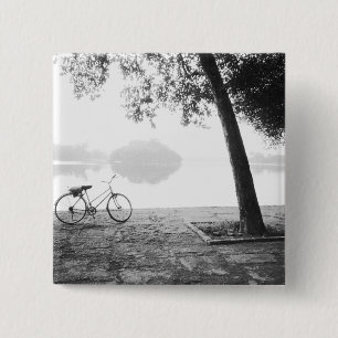Hanoi Vietnam, Fahrrad & Bay Mau Lake Lenin Park Button