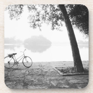 Hanoi Vietnam, Fahrrad & Bay Mau Lake Lenin-Park Untersetzer