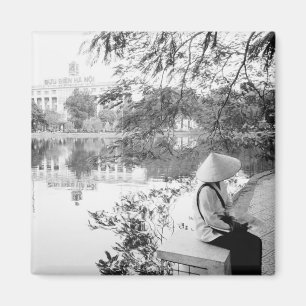 Hanoi Vietnam, Hoan Kiem Lake Blick (NR) Magnet
