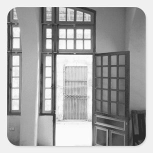 Hanoi Vietnam, Inside Hanoi Hilton Prison Quadratischer Aufkleber