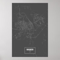 Hanoi, Vietnam (schwarz weiß)