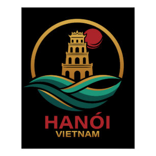 Hanoi Vietnam Südostasien Poster