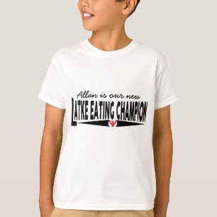 Hanoukka "Champion mangeur de latke" T-shirt enfan