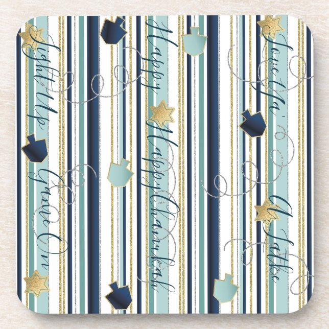 Hanoukka Dessous de verre La Nouvelle Élégante Aus (Devant)