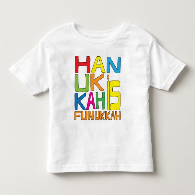 Hanoukka est le T-shirt de Funukkah Toddler (Devant)