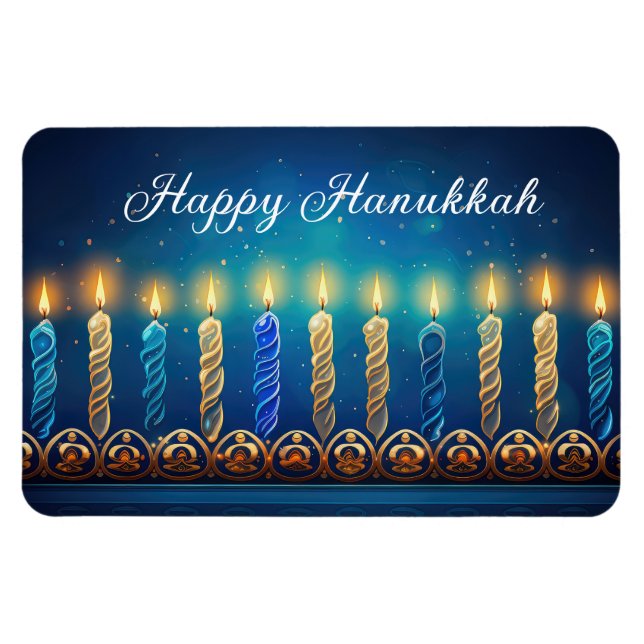 Hanoukka Holiday Magnet (Horizontal)