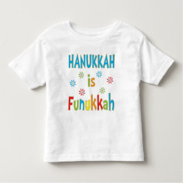 "Hanoukka is Funukkah", T-shirt de la fille de la 