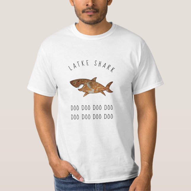 Hanoukka Latke Shark Valeur pour hommes TShirt (Devant)