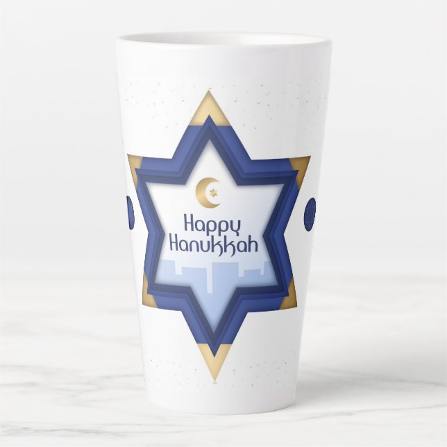 Hanoukka Latte Mug (Devant)