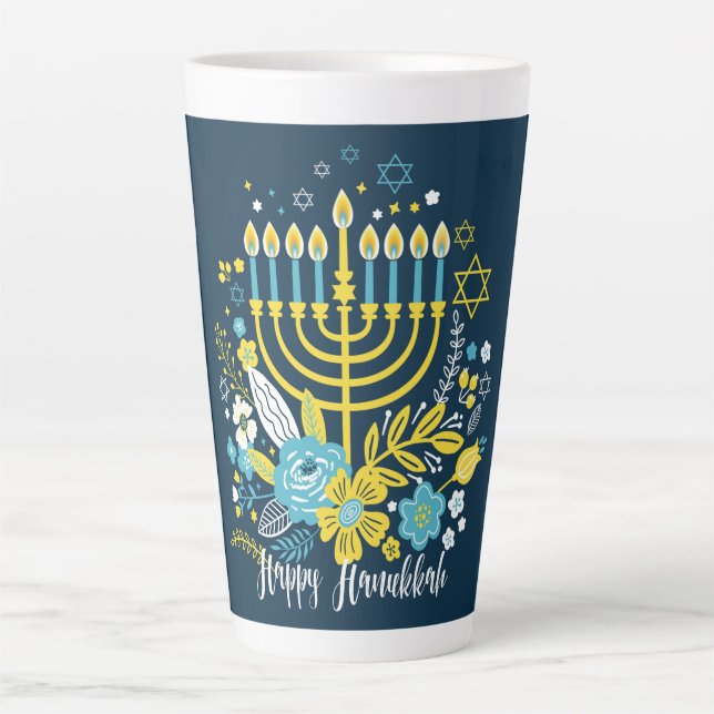 Hanoukka Latte Mug (Devant)