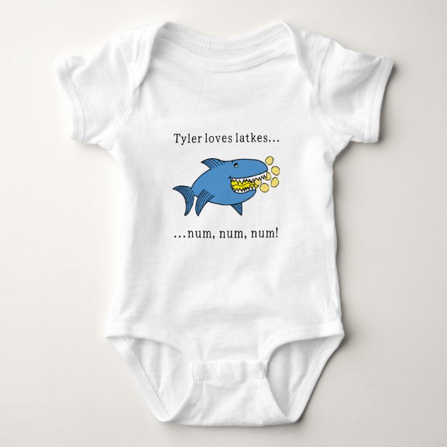 Hanoukka Love Latkes/Baby Body Jersey Baby Bodysui (Devant)