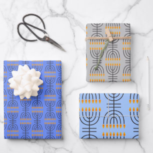 Hanoukka Menorah Abstract Design Papier S