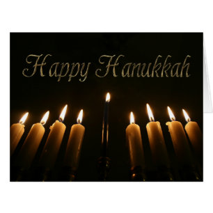 Hanoukka Minorah allume les bougies