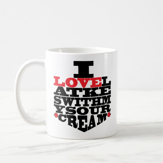 Hanoukka Mug "I Love Latkes" (Gauche)