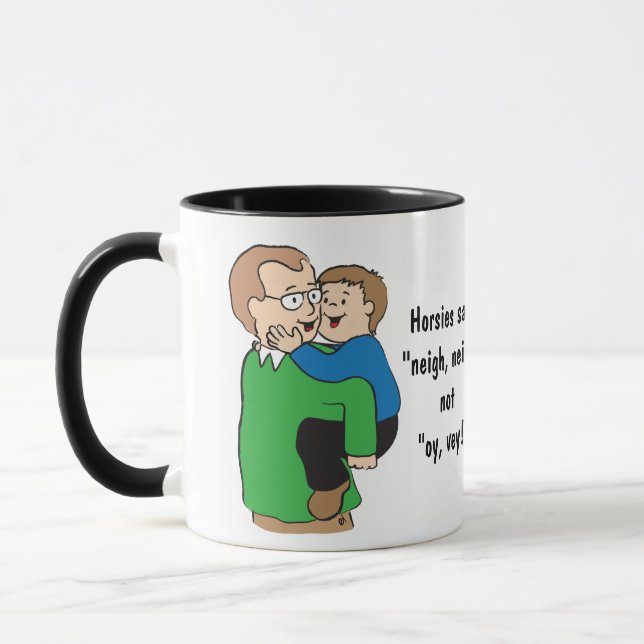 Hanoukka Mug ou anniversaire ou toute autre journé (Gauche)