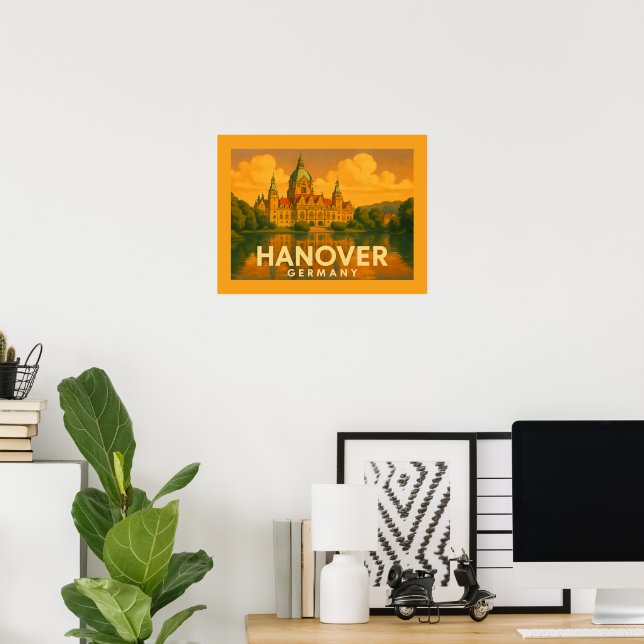 Hanover Germany City Art Poster (Heimbüro)