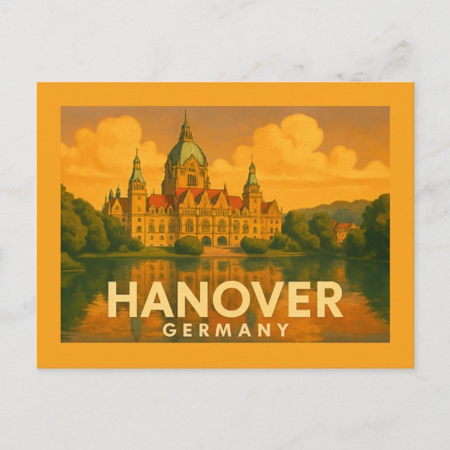 Hanover Germany City Art Postkarte (Vorderseite)