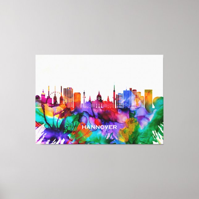 Hanover Skyline Leinwanddruck (Vorderseite)