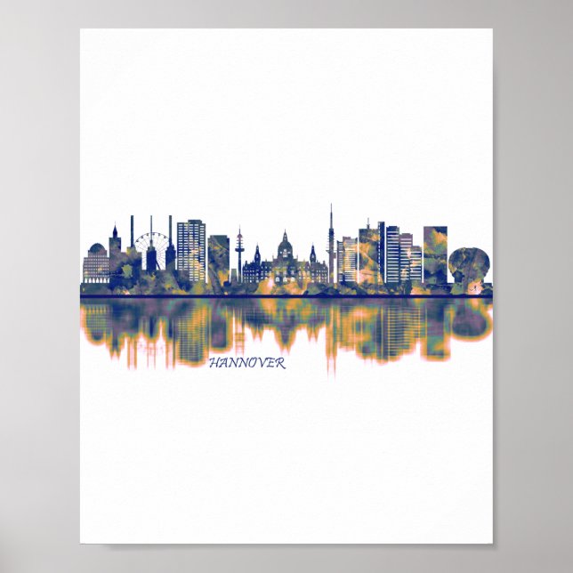 Hanover Skyline Poster (Vorne)