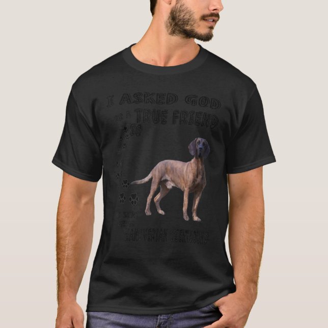 Hanoverian Hound Quote Mama Vater Print, Hannover  T-Shirt (Vorderseite)