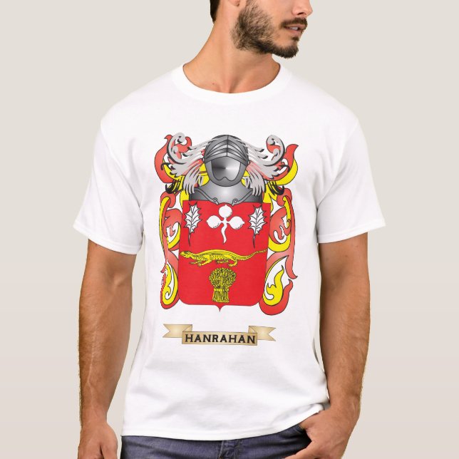 Hanrahan Wappen (Familienwappen) T-Shirt (Vorderseite)