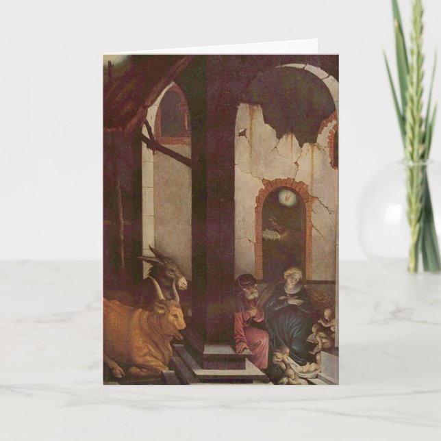 HANS BALDUNG ALLEMANDE NATIVITÉ CARTE DE NOËL (Devant)