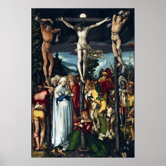 Hans Baldung Grien Die Kreuzigung Christi Poster (Vorne)