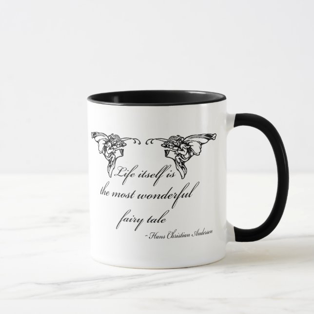 Hans Christian Andersen-Märchen-Zitat-Geschenk Tasse (Rechts)