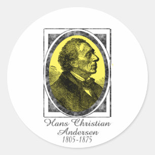 Hans Christian Andersen Runder Aufkleber