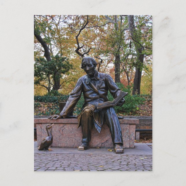 Hans Christlich Andersen, Central Park, NYC Postkarte (Vorderseite)