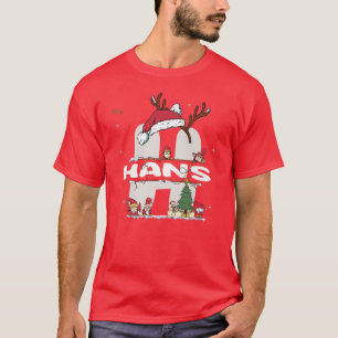 Hans Christmasw Hans Name für lustige Weihnachten T-Shirt
