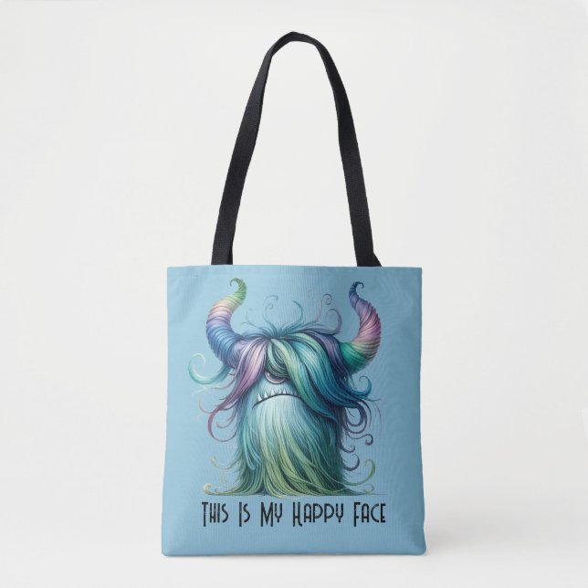 Hans - Ein mit Augen Monster Tote Bag Tasche (Vorderseite)