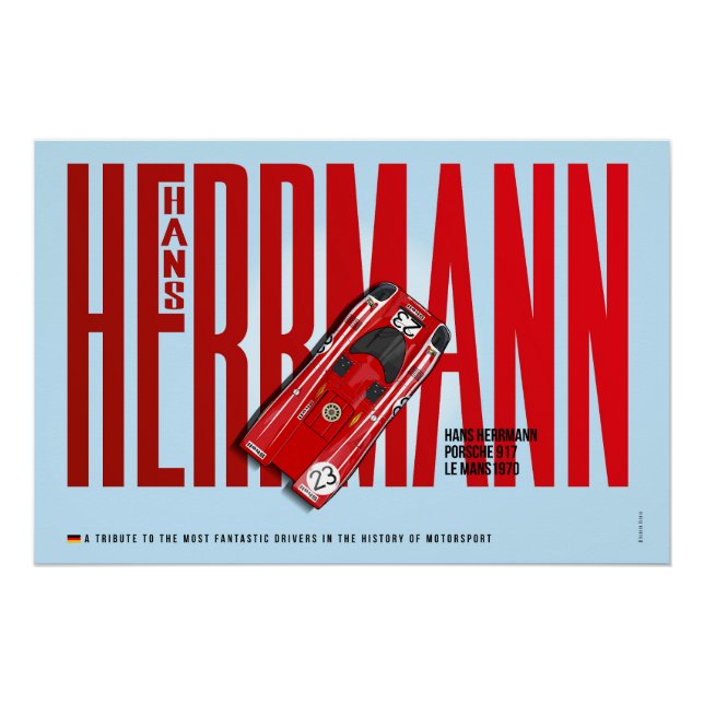 Hans Herrmann P 917 Tribute Poster (Vorderseite)