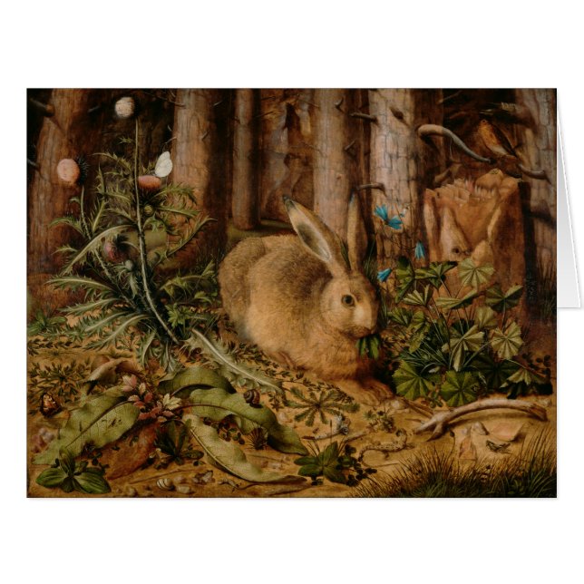 Hans Hoffmann ein Hase im Wald (Vorderseite (Horizontal))