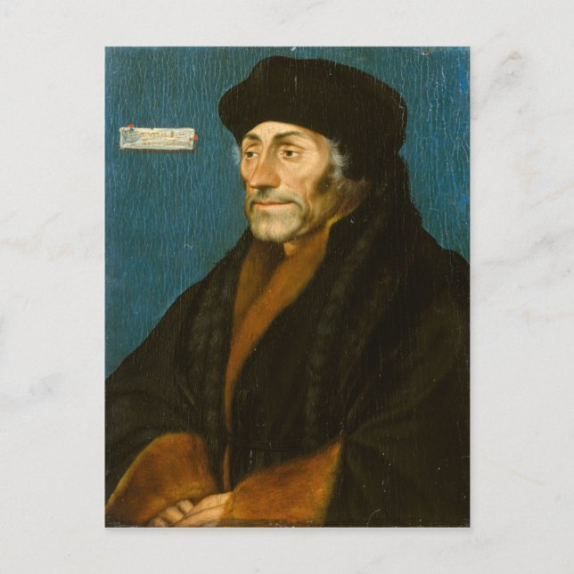 Hans Holbein, der jüngere Erasmus von Rotterdam Postkarte (Vorderseite)