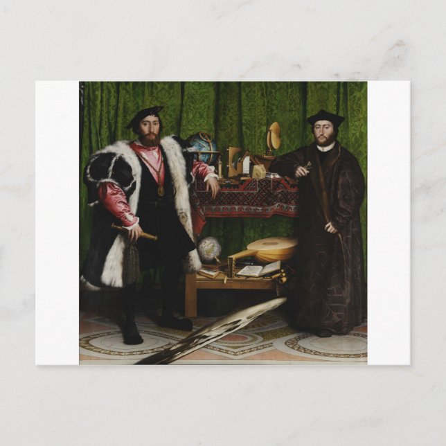 Hans Holbein die Botschafter der Jugend Postkarte (Vorderseite)