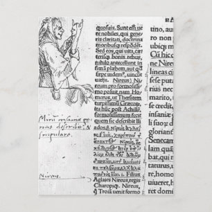 Hans Holbein - Marginal Illustration zu Erasmus Postkarte