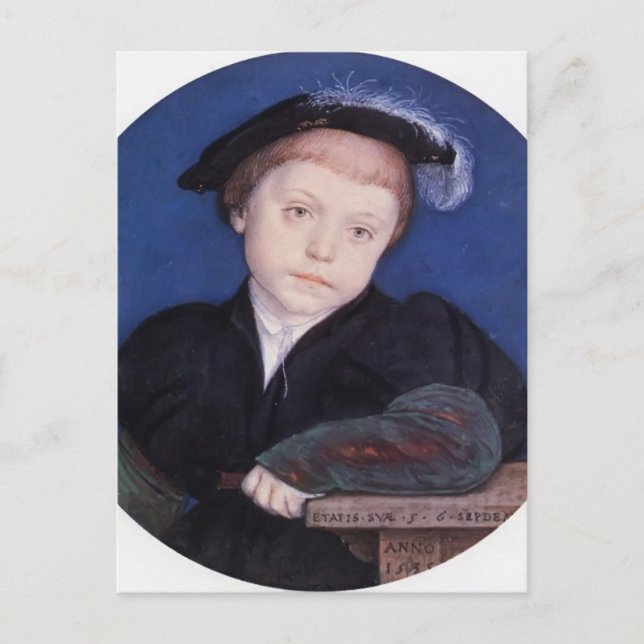 Hans Holbein- Portrait von Charles Brandon Postkarte (Vorderseite)