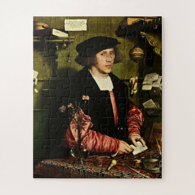 Hans Holbein The Young - Der Kaufmann Georg Gisze (Vertikal)