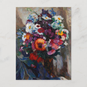 Hans Muller-Dachau Bouquet der Sommerferien-Blume Postkarte