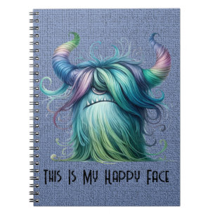 Hans - One-mit Augen Monster - Custom Spiral Noteb Notizblock